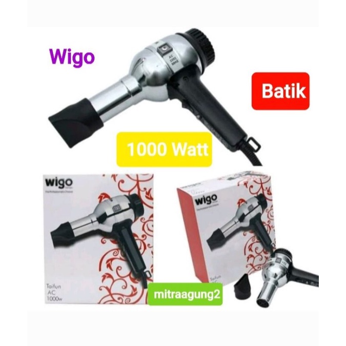 Wigo Hair Dryer AC 1000 W BATIK The Profesional 1000 WATT~ORIGINAL
