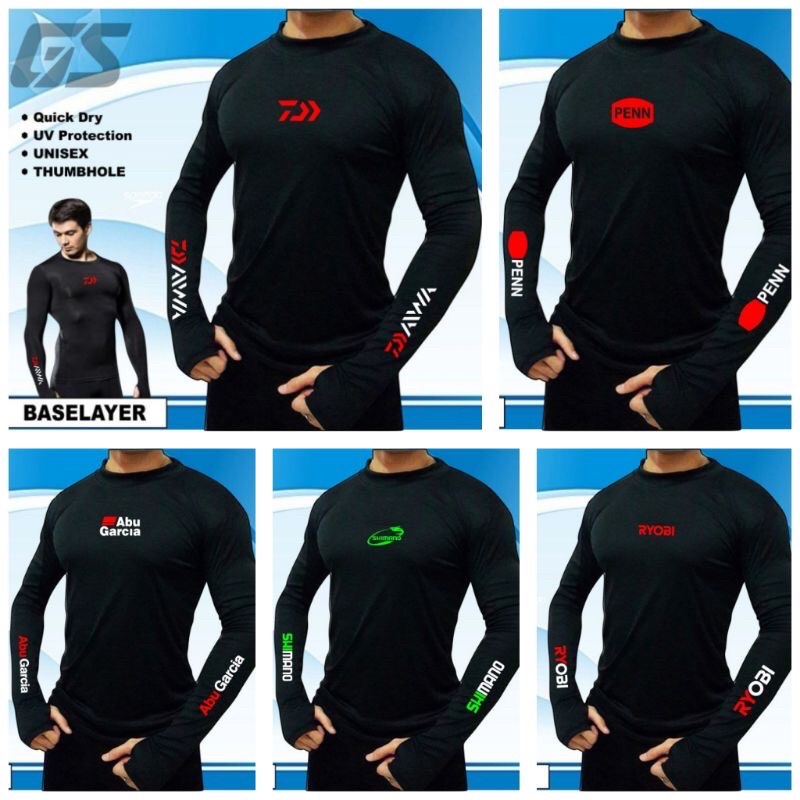 kaos lengan panjang mancing pelindung panas matahari
