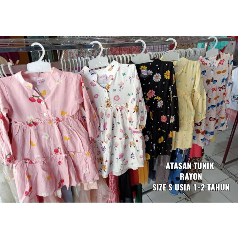 atasan tunik rayon anak
