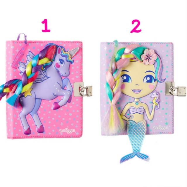 

SMIGGLE WISHES DOLLY SMALL LOCKABLE -NOTEBOOK DIARY SMIGGLE Unicorn