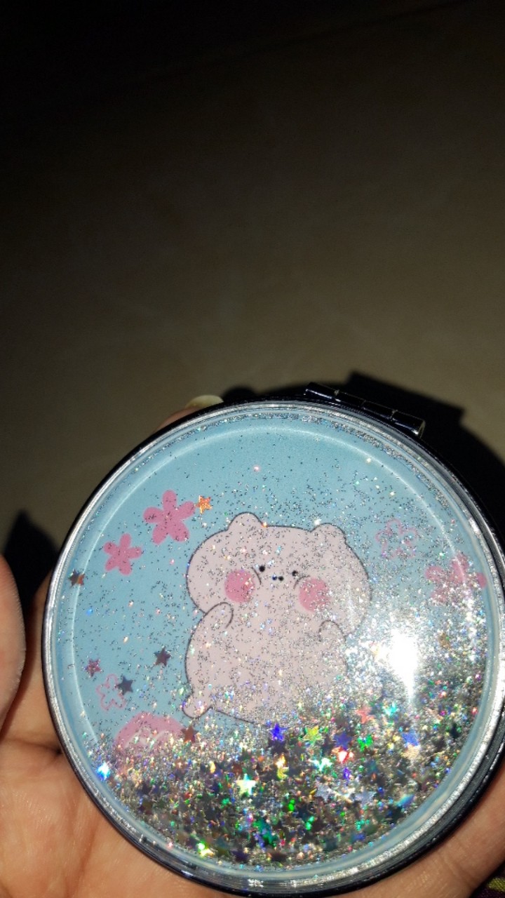 Cermin Kecil Dua Sisi Motif Kartun Untuk Perempuan