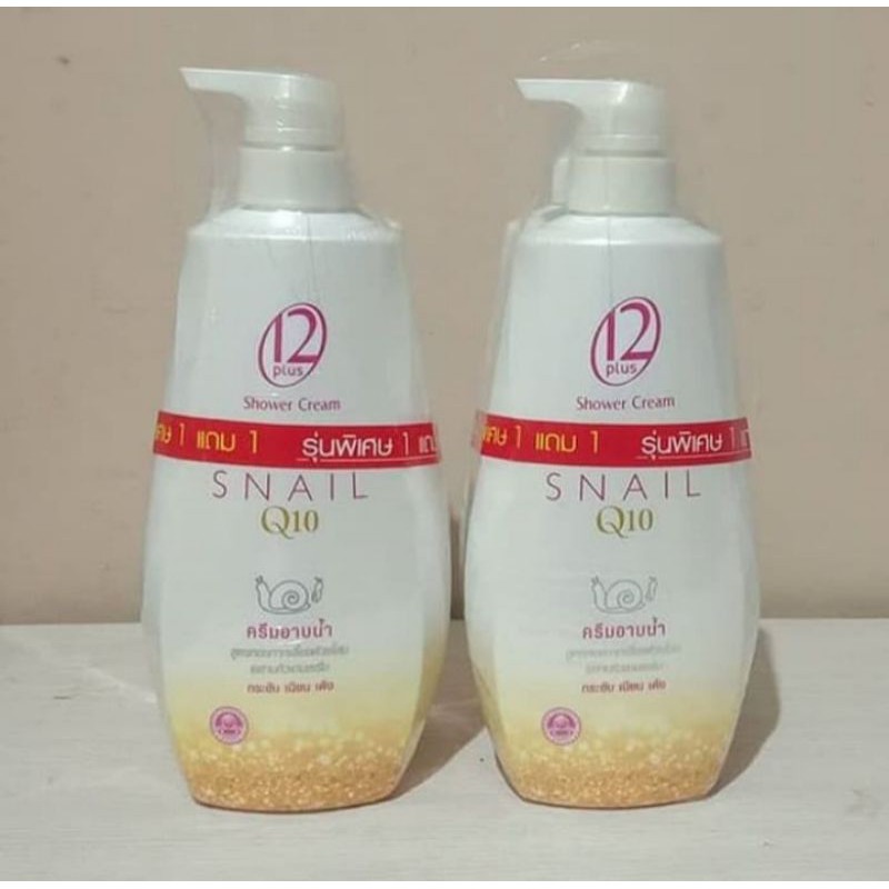 12 PLUS SHOWER CREAM SNAIL Q10