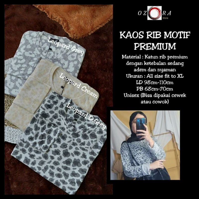 KAOS RIB PREMIUM | KAOS KATUN PREMIUM | KAOS RIB MOTIF PREMIUM
