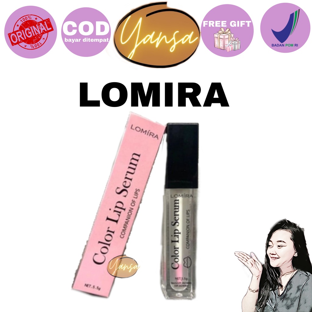 LOMIRA COLOR LIP SERUM LOMIRA / LIP SERUM LOMIRA / BPOM / LIPPIE SERUM / LIPS bibir