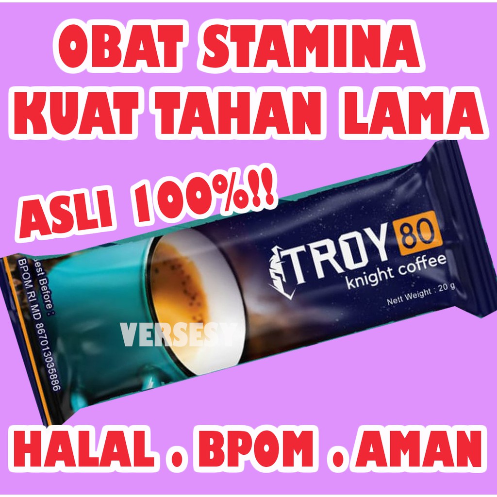 Troy 80 Instant Coffee Kopi Stamina Vitalias Pria Obat kuat Tahan lama PRIA & WANITA Jamu kuat