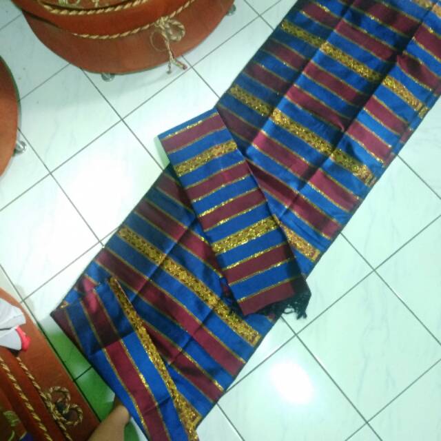Songket mesrais+selendang bima asli tenun bima NTB