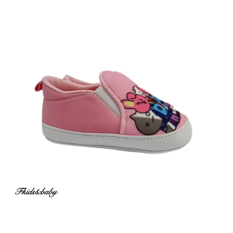 Fkids&amp;baby - sepatu bayi prewalker / baby shoes - Unisex - SLIPON PRINT BTS