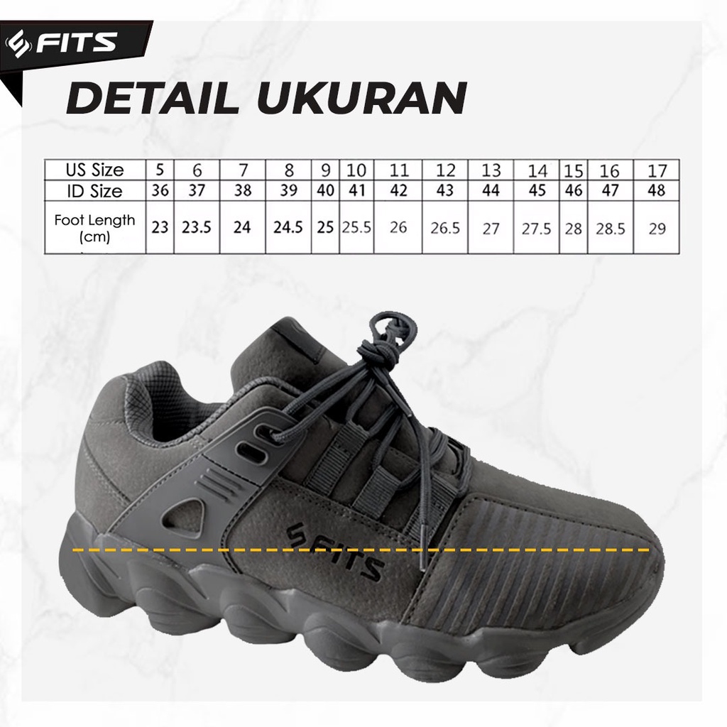 FITS FACT | Endurance Sepatu Casual Sneakers Lari Shoes