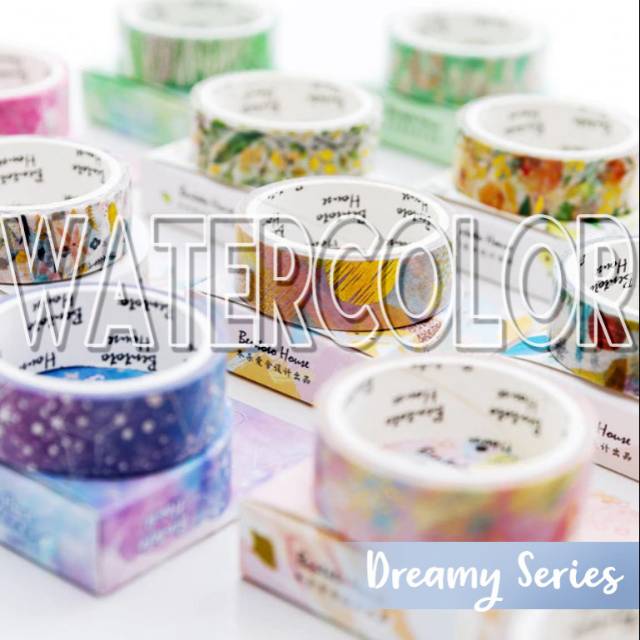 

Washi Tape / Masking Tape DREAMY SERIES : Watercolor