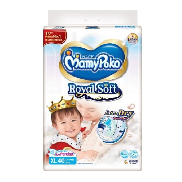 Mamy Poko Royal Soft Type Perekat XL40