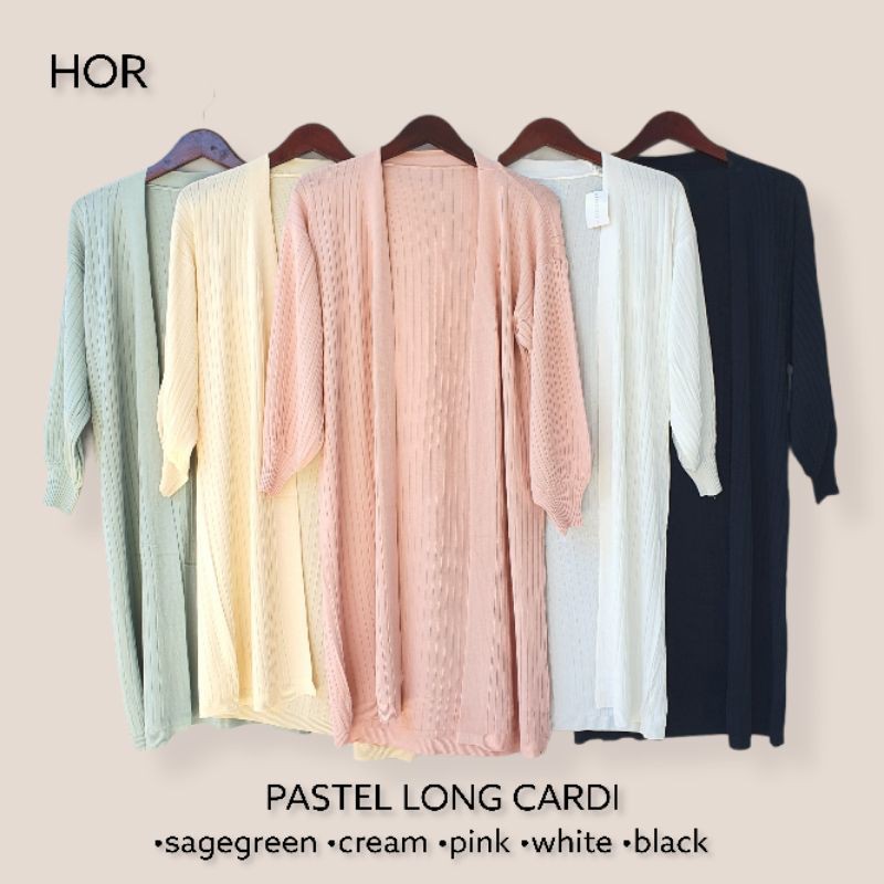 PASTEL LONG CARDI KNIT IYMEL CARDI IMPORT