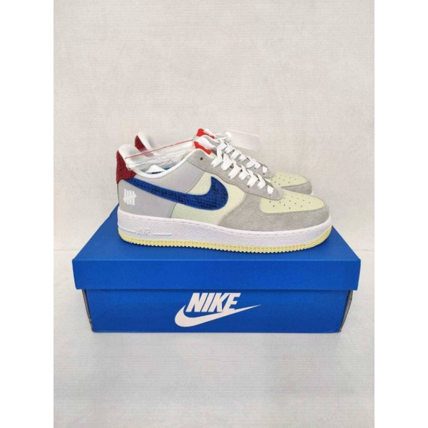 Nike Air Force 1 Low Undefeated 5 On It Grey Blue 100% ORIGINAL MATERIAL