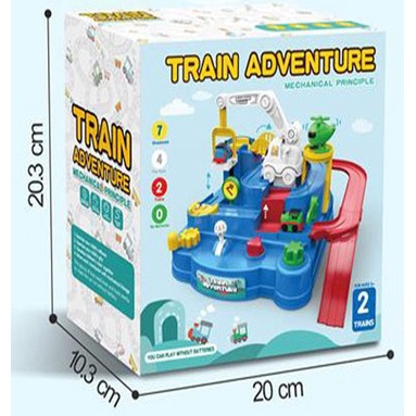 Mainan Edukatif Motorik Anak Train Adventure Mechanical Kereta Petualang