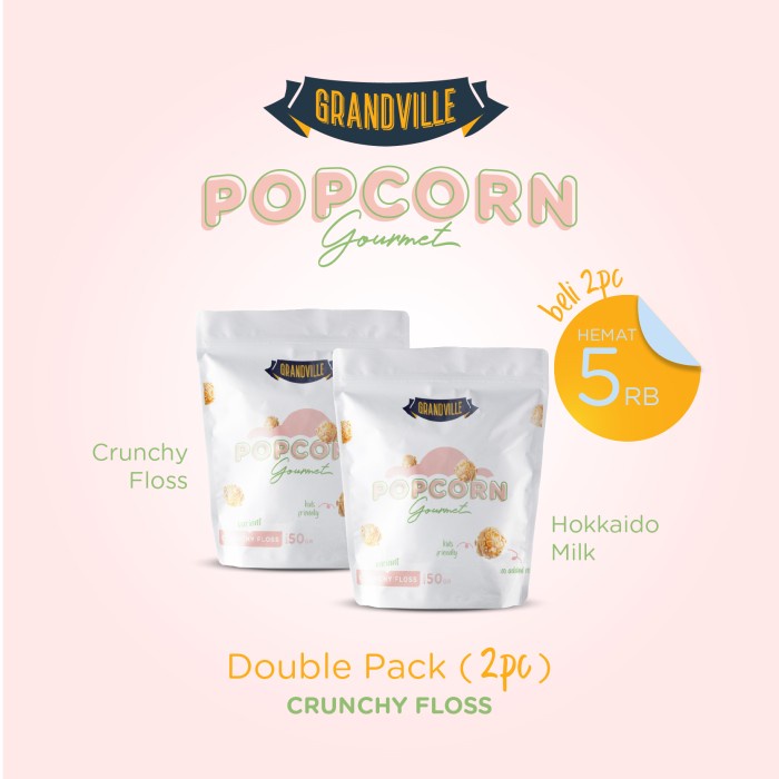 

✨COD✨ Grandville Popcorn Gourmet Double Pack (2pc) - Crunchy Floss