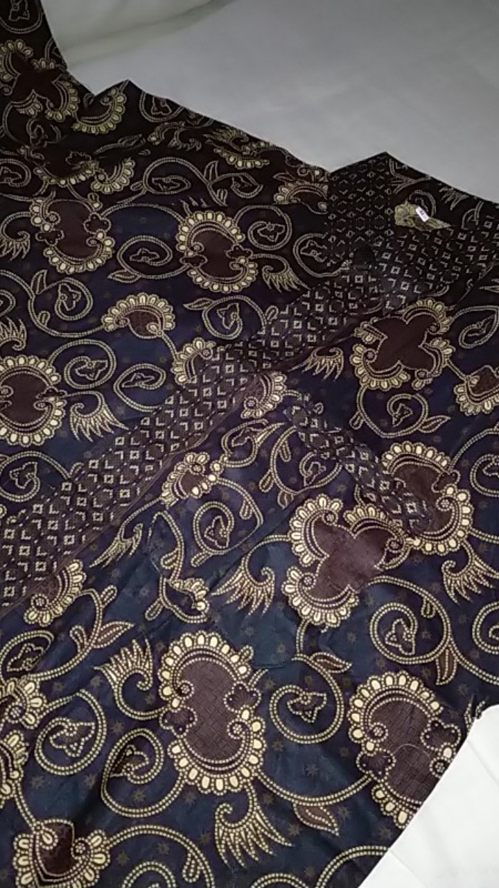 Danabrata Batik Hrb026 Kenongo Hem Panjang Padi Pekalongan M L Xl Batik Pria Murah