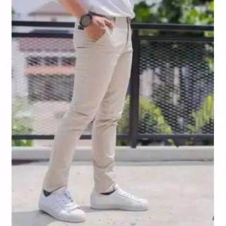  Celana  Chino  Pria  Bahan Adem x Katun Strecth Melar Cocok 