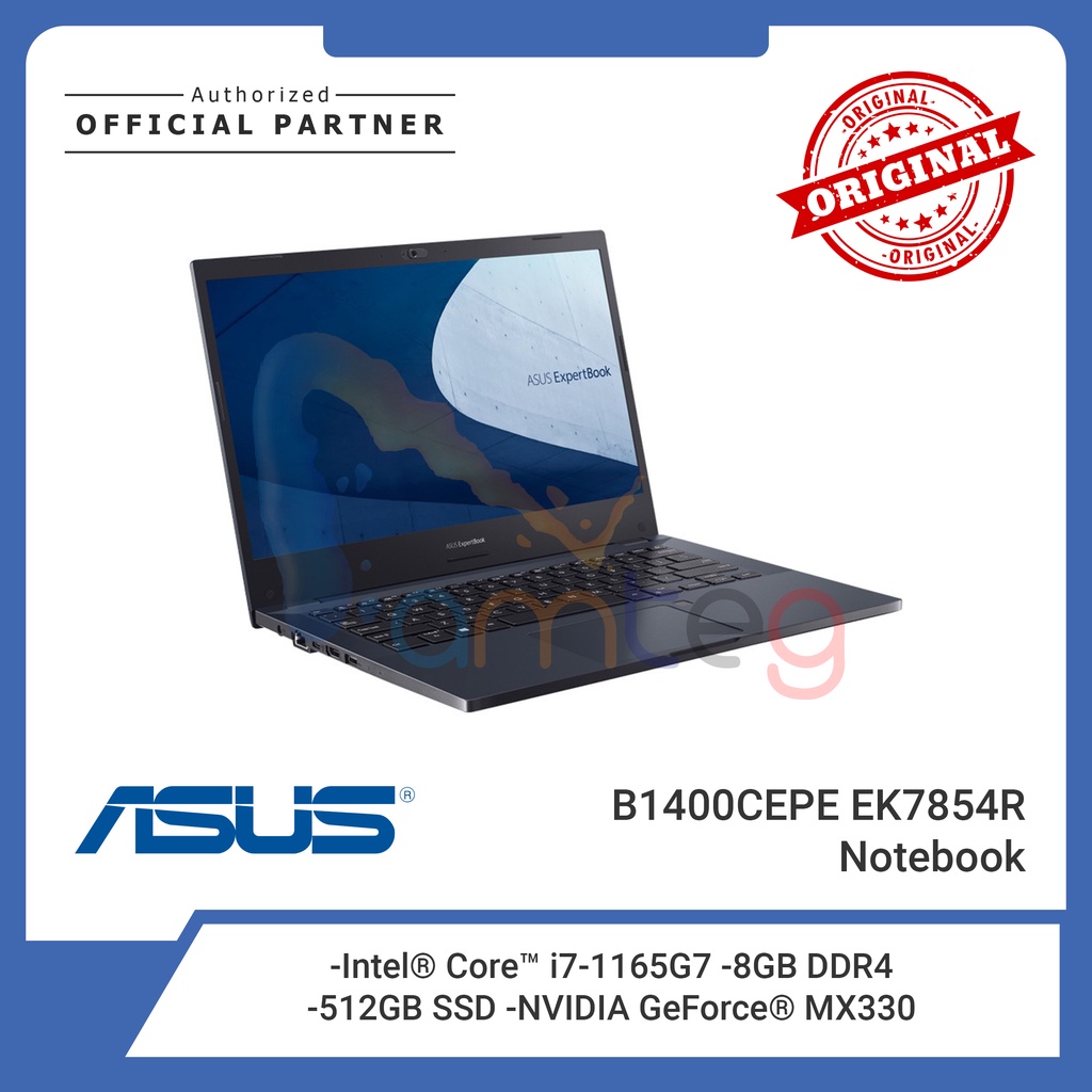 ASUS Laptop ExpertBook B1400CEPE EK7854R /i7 1165G7 /8GB /512GB SSD /Win10Pro