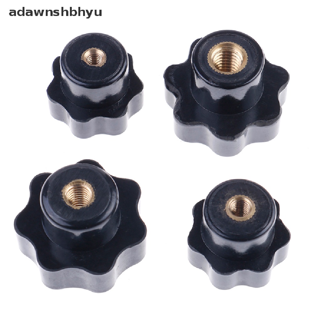 Adawnshbhyu Plastik M4/M5/M6/M8 female thread seven star shaped head clamping Mur knob