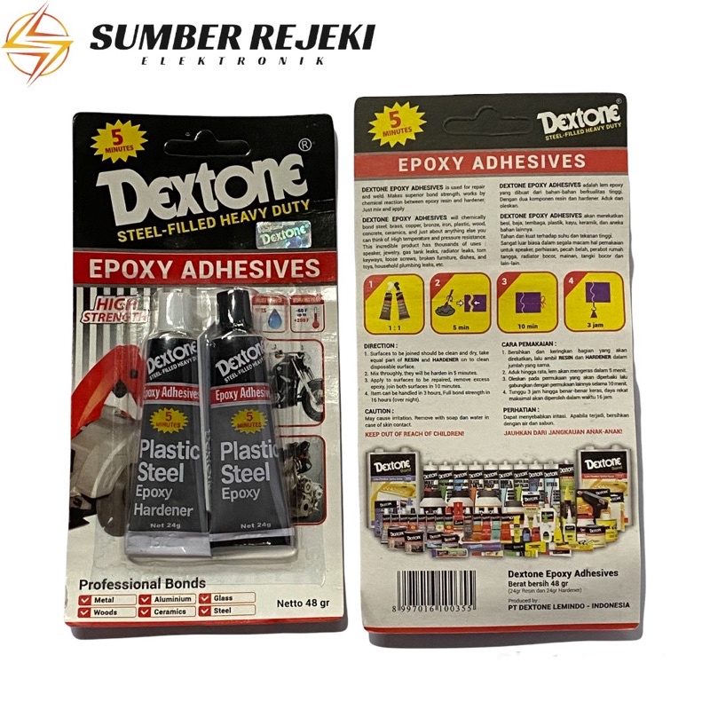 

LEM EPOXY ADHESIVE DEXTONE 48GR LEM SERBAGUNA LEM SERBA BISA