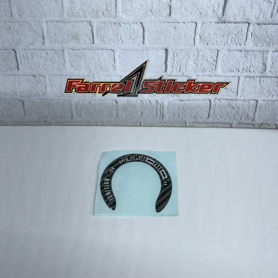 Stiker kunci sticker kontak AEROX keyless