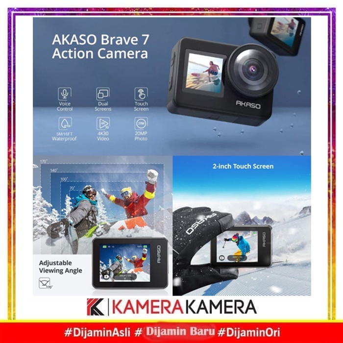 AKASO Brave 7 4K 30FPS 20MP WiFi Action Cam EIS Touch Screen Camera-4
