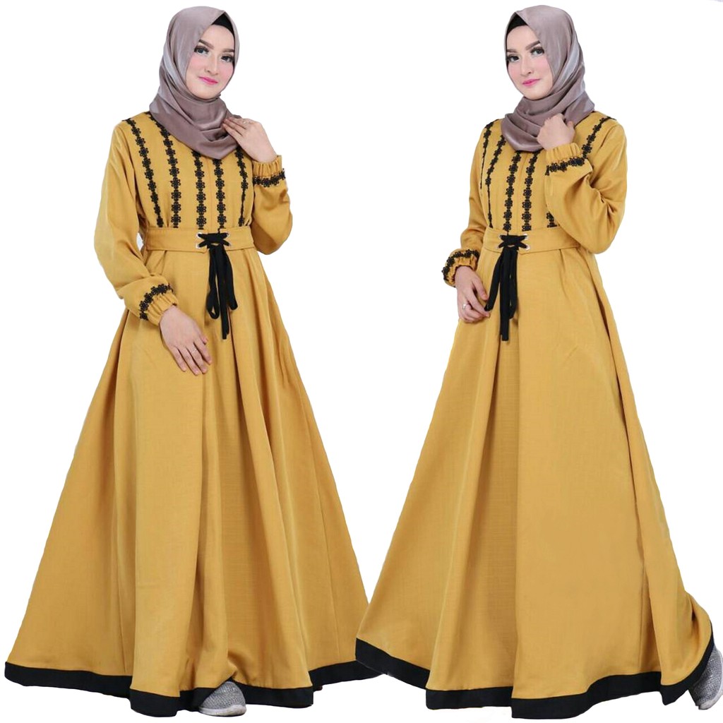  BAJU  MUSLIM  WANITA GAMIS SYARI PESTA  MEWAH JAGUAR GLITER 