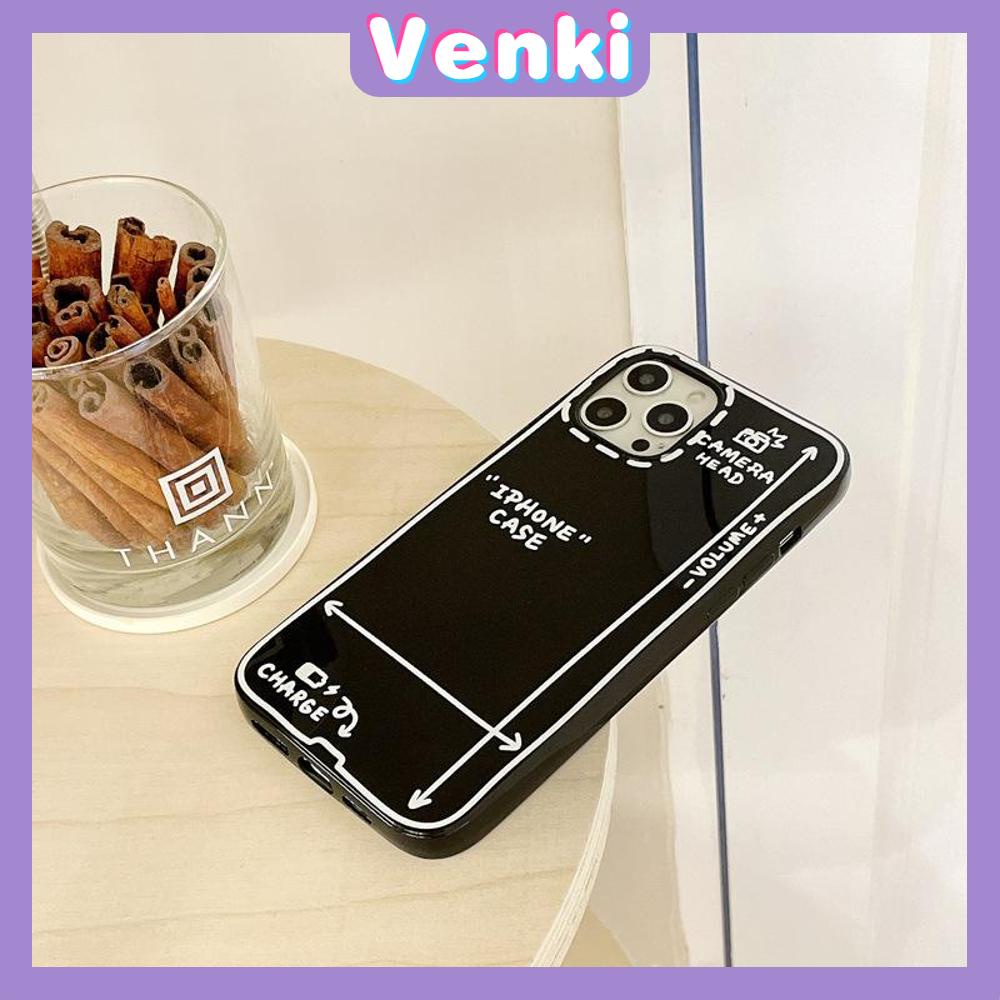 Soft Case Bahan Silikon Warna Hitam Glossy Tahan Banting Untuk iPhone 13 Pro Max 12 Pro Max 11 7 Plus