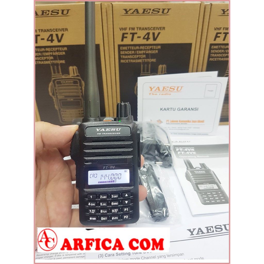 JUAL HT YAESU FT 4V FT4V FT-4V VHF ORIGINAL GARANSI RESMI MURAH