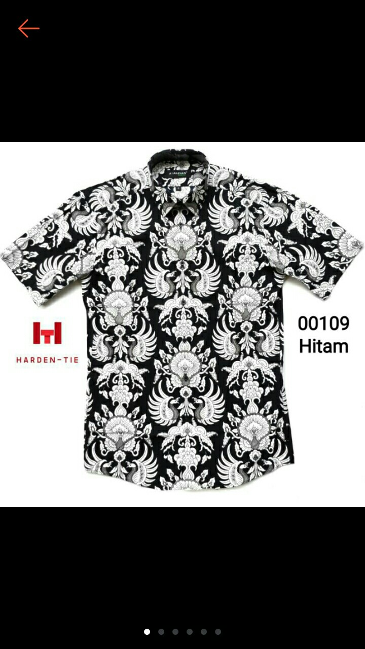 Kemeja Batik Pendek Alisan Slimfit 00109