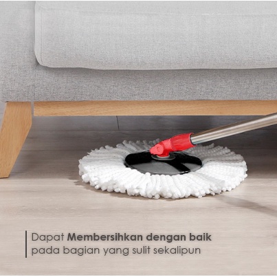 [ OBJ ] Alat Pel Lantai Super Praktis Spin Mop Super - Alat Pel Lantai Ultra Pel Putar Serbaguna Spin Mop