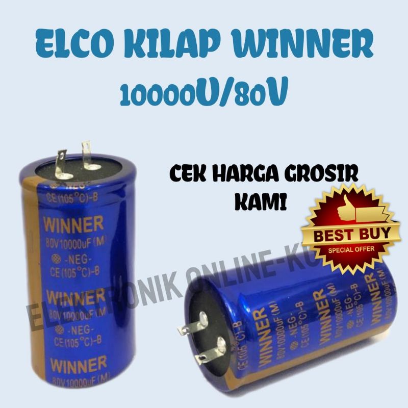 CAPASITOR ELCO 10000UF 80V WINNER