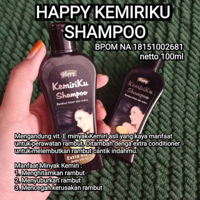 sampoo uban black kemiriku ORIGINAL happy shampoo