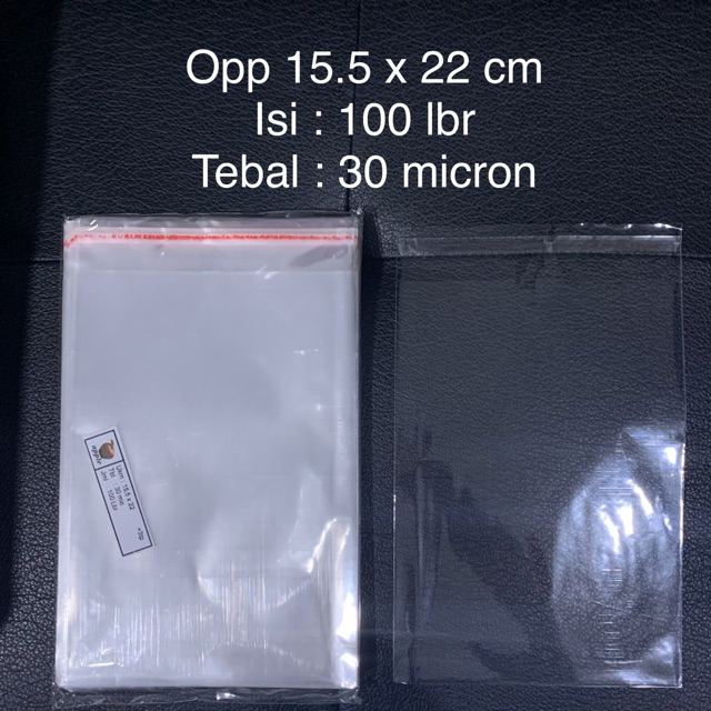 

Plastik opp lem tebal 03 15.5x22 15,5 x 22 seal 100 lembar pcs kaca 30 micron undangan bening murah