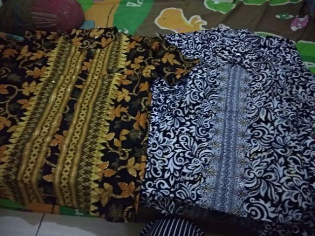 Couple Kemeja Ayah Anak Batik Kamboja Silver,tannisa Collection