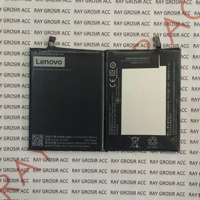 Baterai Original LENOVO BL256 Vibe K4 NOTE , A7010 , X3 Lite