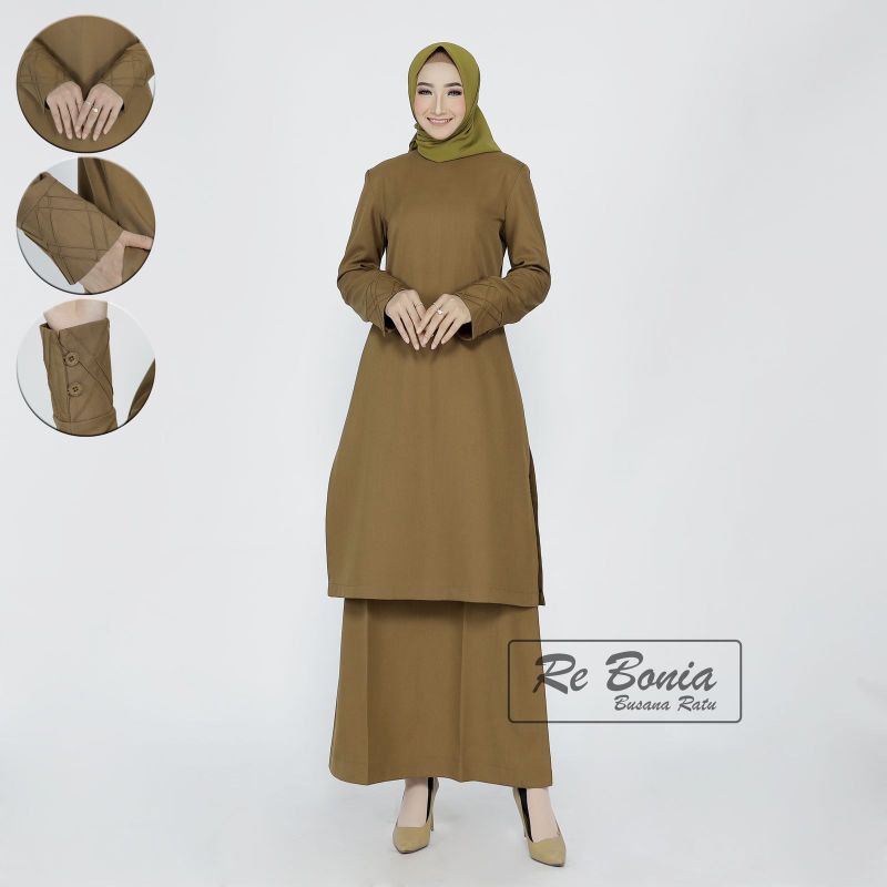 blezer rebonia model baju kurung rok A line keki tua blezer guru best seller