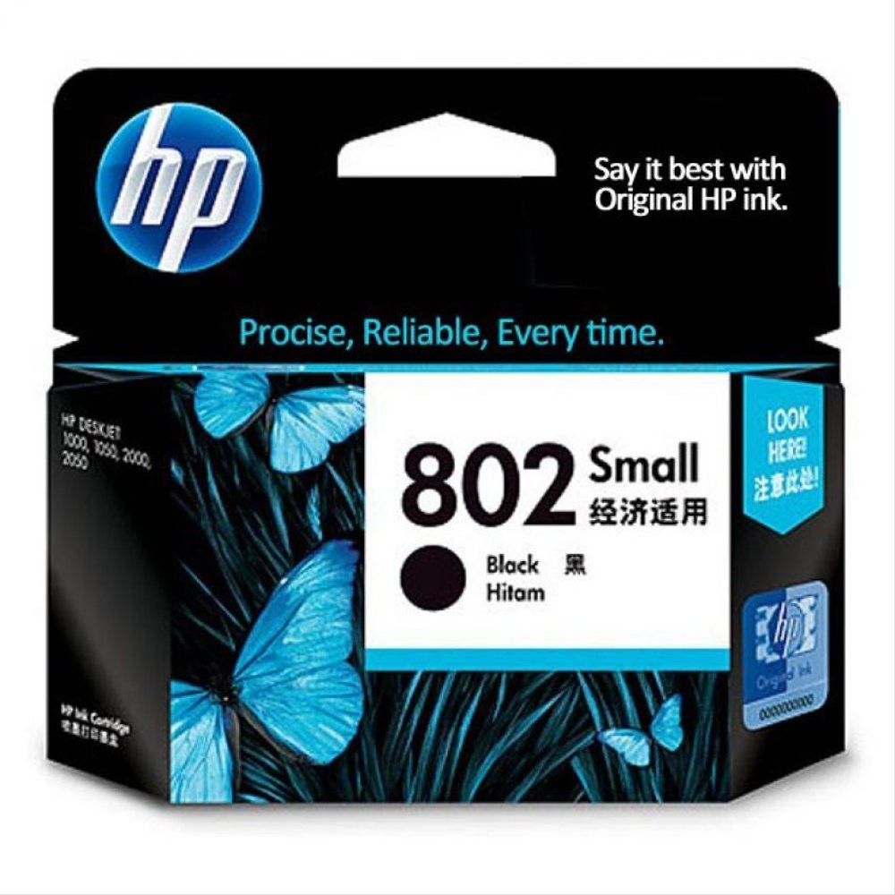 CARTRIDGE HP 802 BLACK SMALL