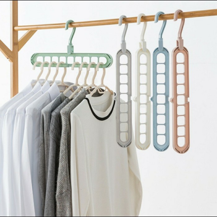 Gantungan Baju 9 in 1 - Magic Hanger Gantungan Baju Lemari Instan - SC