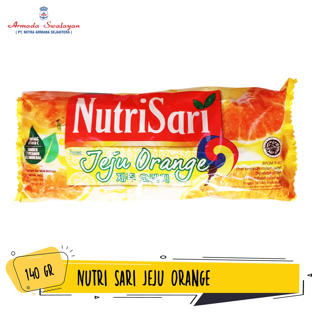 

Nutrisari Jeju Orange 140g