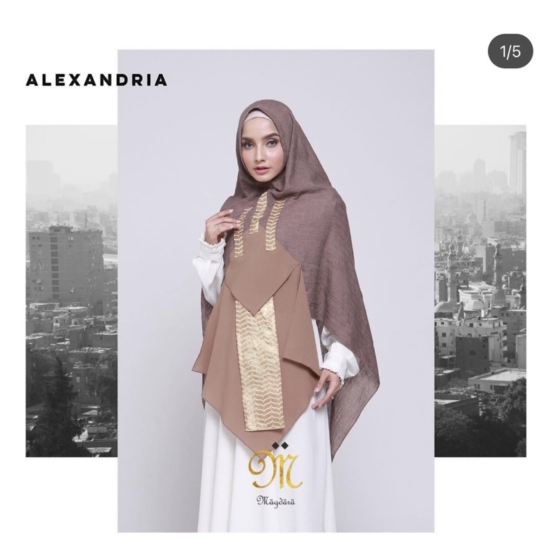 khimar magdara jilbab syari branded preloved PL