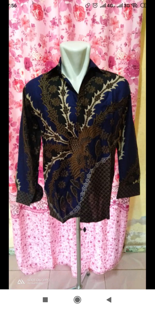 Batik Modern Baju Pria Lengan Panjang