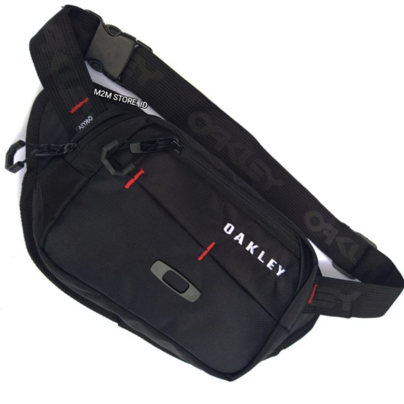 WAISTBAG OAKLEYY LOGO BESI TAS OAKLEYY TAS SELEMPANG OAKLEYY