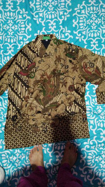 Batik Solo Hem Kemeja Batik Solo Pria Panjang Peksi Luhur Senojoyo Full Furing Atasan Modern Premium