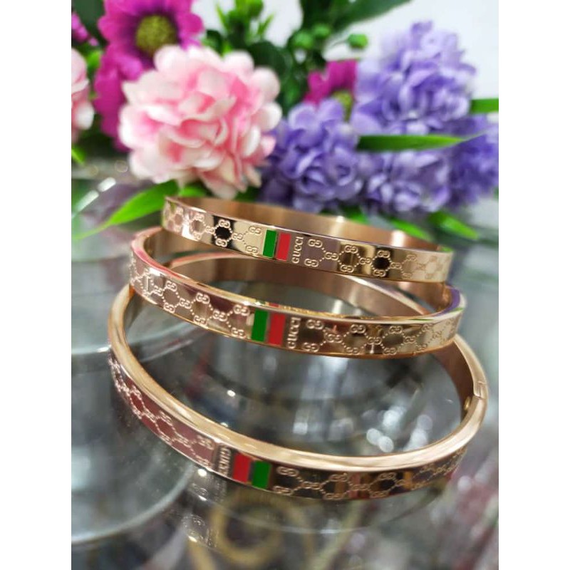 SET GELANG TITANIUM WANITA ANTI KARAT GELANG MODEL TERBARU