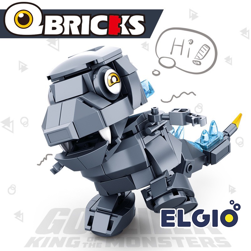 Sluban Bricks Qbricks Godzilla Miniatur Godzila M38 B0761A
