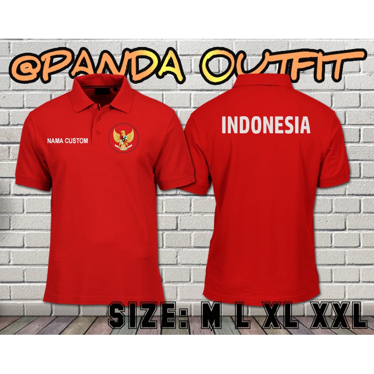 Jual POLO SHIRT TEAM NASIONAL INDONESIA | Shopee Indonesia