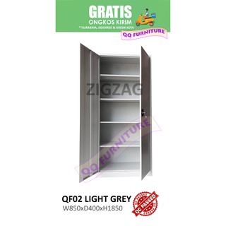 Lemari besi 2 pintu merk Zigzag tipe QF02 | Shopee Indonesia