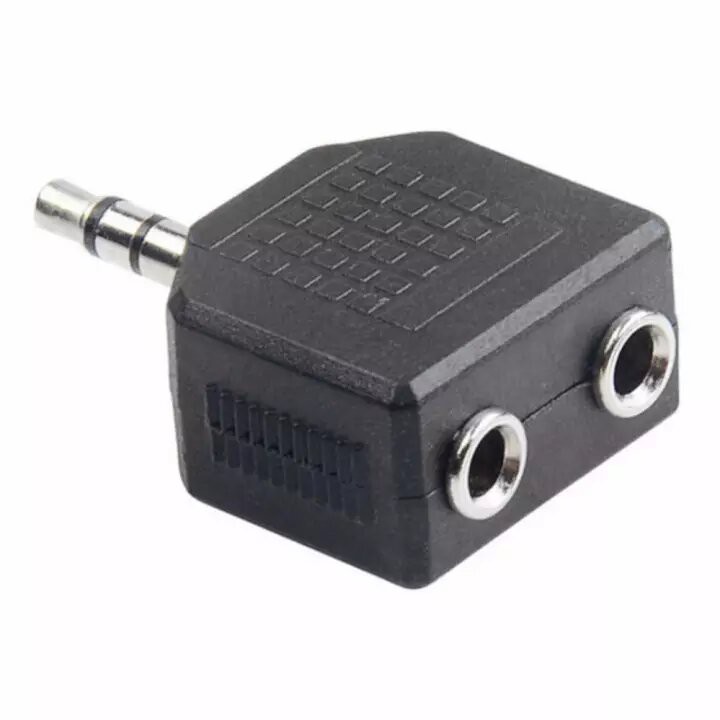 Converter T Mini to mini Stereo 3.5mm / Jack 2 Female to 1 Male