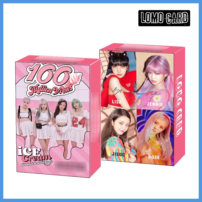 30pcs / Kotak Kartu LOMO Foto ALBUM BLACKPINK LISA ROSE JENNIE JISOO