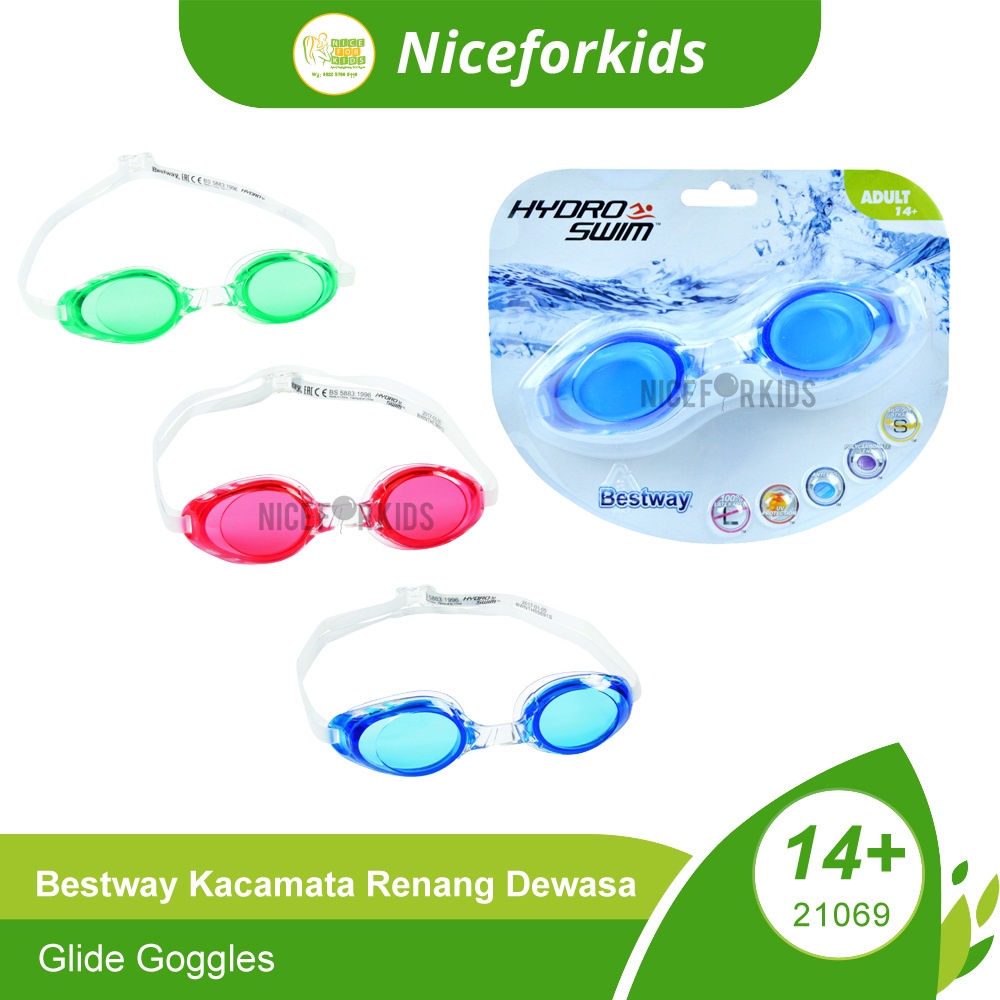 Bestway 21069 Kacamata Renang Dewasa 14+ / Glide Goggles